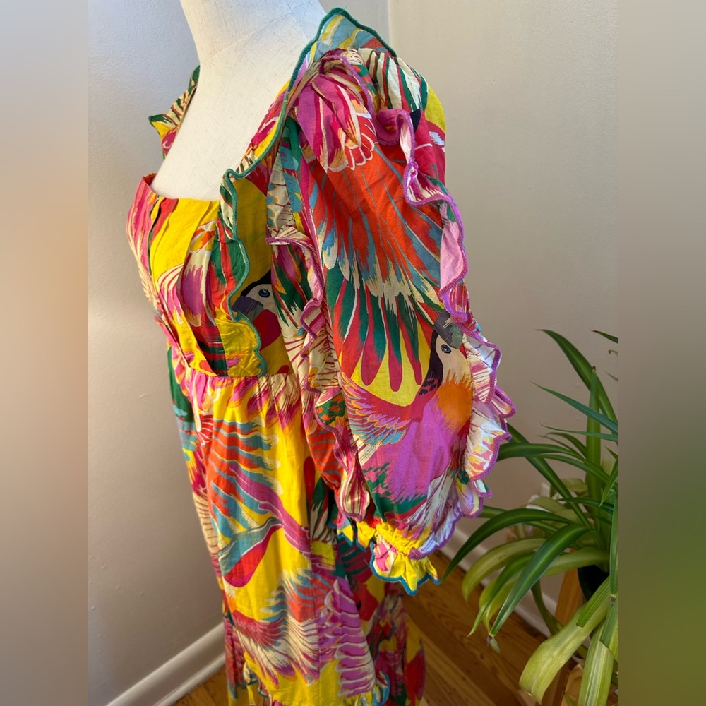 FARM RIO MIDI DRESS. Size S. - Picture 4 of 6